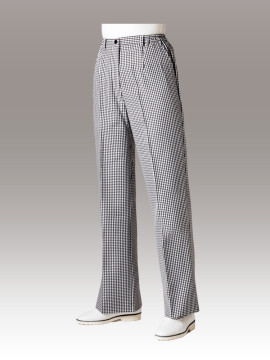 CK-7181 パンツ(レディス・ノータック・両脇ゴム) 拡大画像