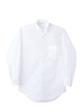 CK-BS25112 ウイングカラーシャツ(男女兼用・長袖) 拡大画像 白
