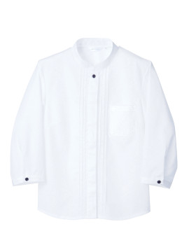 CK-PS21412 シャツ(レディス・7分袖) 拡大画像 白