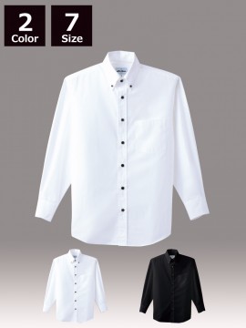 ARB-EP7616 ボタンダウンシャツ(男女兼用・長袖) ホワイト