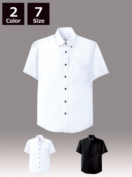 ARB-EP7617 ボタンダウンシャツ(男女兼用・半袖) トップス