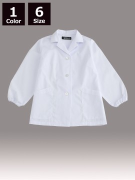 CR-EL200 婦人衿付き調理衣(長袖・ゴム入り) トップス