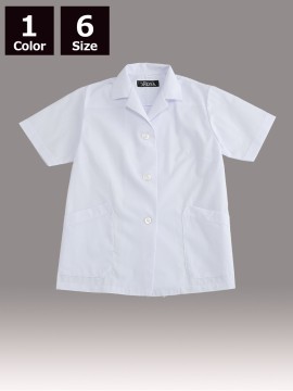 CR-EH200　衿付き調理衣(レディス・半袖)　トップス