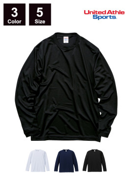 4.7オンス ドライシルキータッチ ロングスリーブ Tシャツ（ローブリード） 