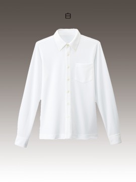 BS-24305 ボタンダウンシャツ ホワイト　白