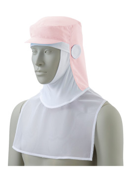 CK-91091 頭巾帽子(男女兼用)  拡大図 ピンク