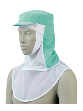 CK-91501 頭巾帽子(男女兼用) 拡大画像 グリーン