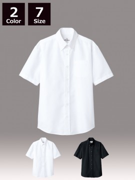ARB-EP8060 ボタンダウンシャツ(男女兼用・半袖)