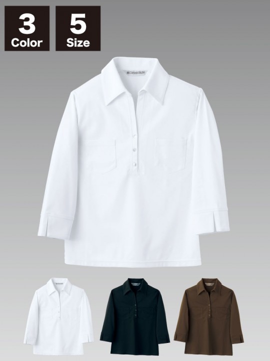 MC2101 ニットシャツ(レディス・7分袖)