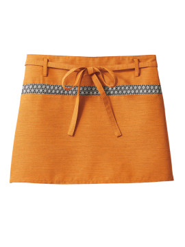 CK91221 サロンエプロン 拡大画像 オレンジ/黒