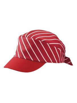 CK-91311 キャップ 拡大画像 レッドストライプ/レンガ