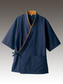 CK-3521 はっぴ(7分袖) 拡大画像 紺