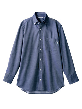 BW2510 デニムシャツ 拡大画像 ネイビー