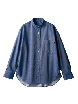 BW2503 ワイドシャツ(長袖) 拡大画像 ネイビー