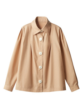 BW8002 ブラウス(長袖) 拡大画像 ピンクベージュ