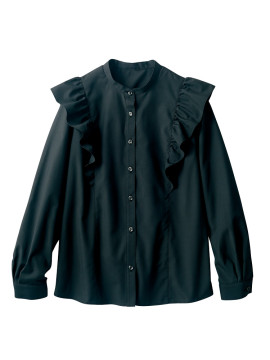 CK-BW2001 ブラウス(長袖) 拡大画像 ブラック