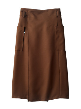 BW9501 サロンエプロン 拡大画像 ブラウン