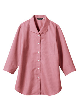 CK-WC22214 レディス ブラウス（７分袖） 拡大画像 ワインチェック