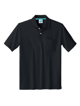 325050 ポロシャツ（男女兼用・半袖） 拡大画像 黒