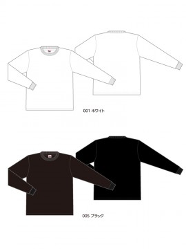 WE-00114-BCL 5.6オンス ヘビーウェイトビッグLS-Tシャツ スタイル