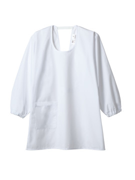 CK-PV4012 カッポウ型給食衣(男女兼用) 拡大画像 白