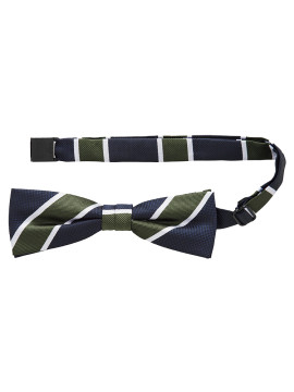 FA9220 蝶タイ 拡大画像 ネイビー×グリーン