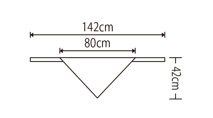SH00691 バンダナ（男女兼用） サイズ表