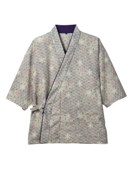 CK-ST00412 茶衣着(7分袖) 拡大画像 吉祥七宝グレー