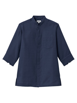 FB4579U ユニセックス高通気スタンドカラーシャツ 拡大図