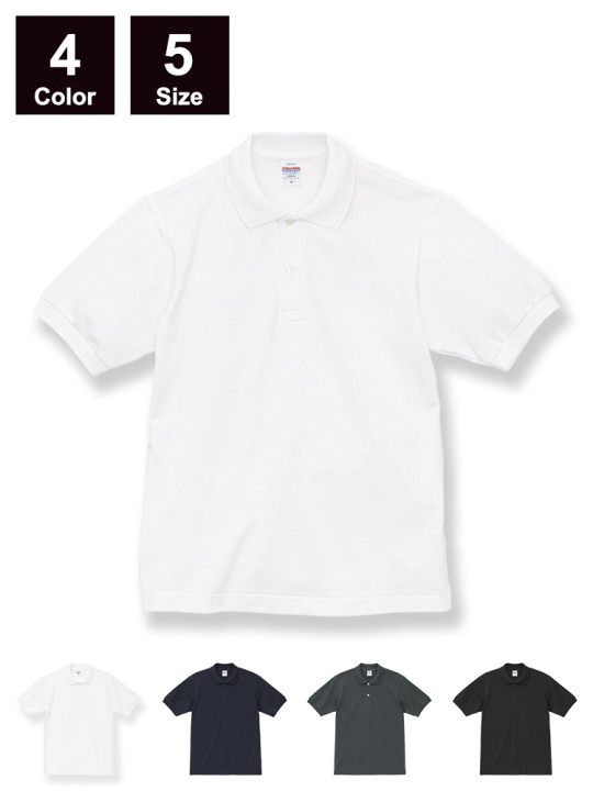 CB-5560 6.0オンス ヘヴィーウェイト コットン ファイン カノコ ポロシャツ