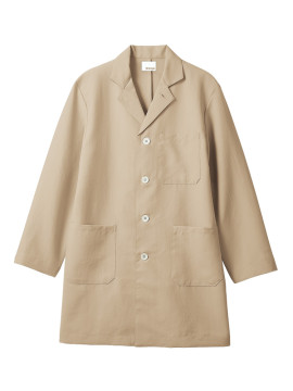 CK-OV7001 ショップコート　拡大画像 ライトグレー/オリーブ