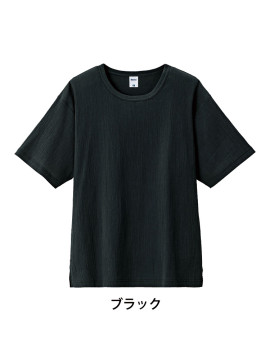 MS1175 楊柳Tシャツ 拡大画像 ブラック