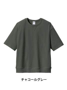 MS1185 スーパーヘビーウェイトガゼット付きＴシャツ 拡大画像 チャコールグレー