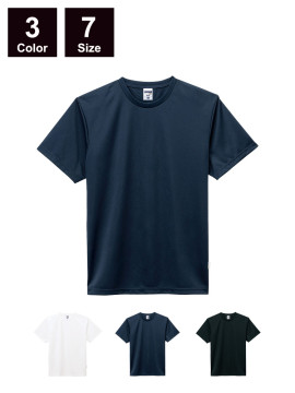 MS1190 4.3オンスドライTシャツ（ポリジン加工）