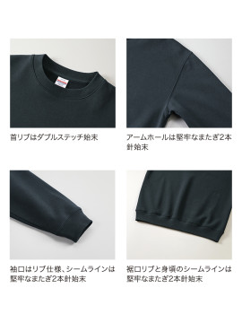 CB-5387 8.3オンス T/C ソフトブレンド クルーネック スウェット（裏起毛）詳細